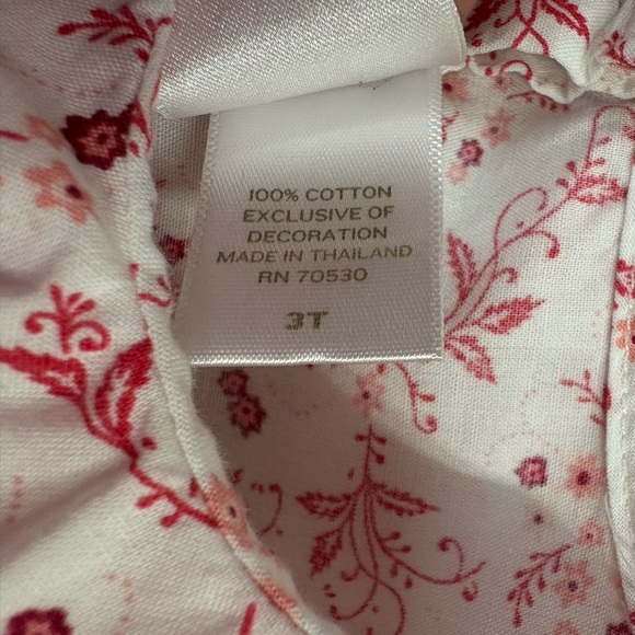 Janie and Jack Pink Floral Blouse - Picture 3 of 4